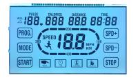 Segmento positivo del dígito 7 STN LCD de la exhibición transparente de las 6 para la máquina corriente