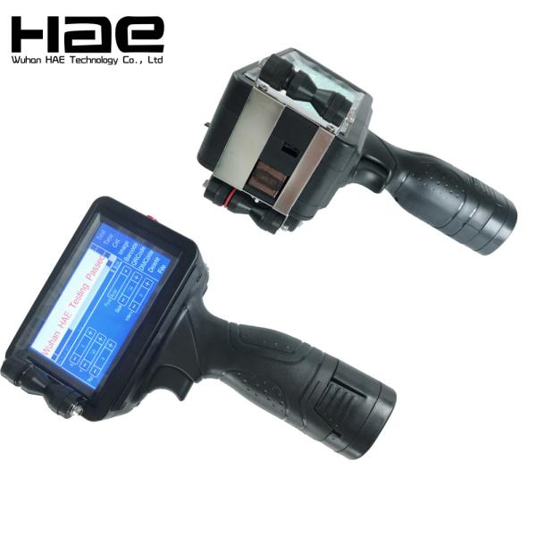 Impressora a jato de tinta Handheld contínua da exposição de diodo emissor de luz de 5 polegadas cartucho de tinta de 42 ml para cabos
