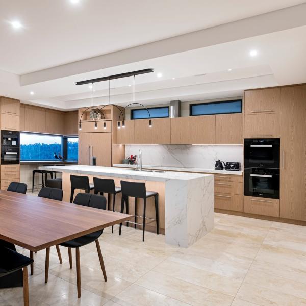 OEM Modern Melamine Kitchen Cabinet Wood Grain