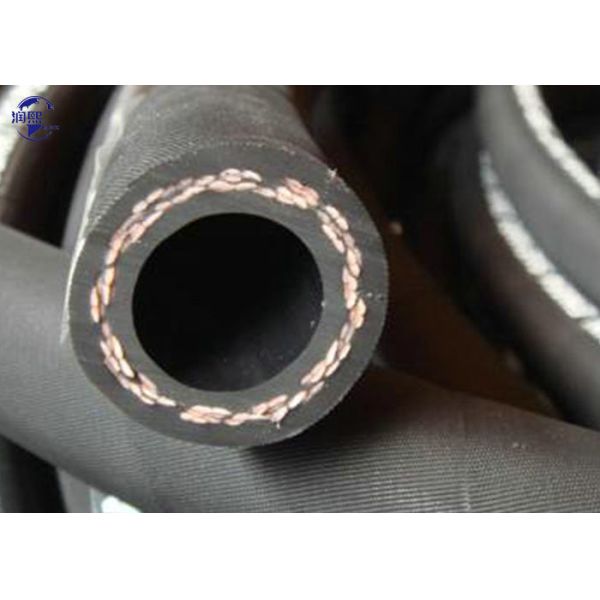 Flexible Fiber Braided Black Wrapped And Smooth Hydraulic Oil Hose En854 1te 2te 3te
