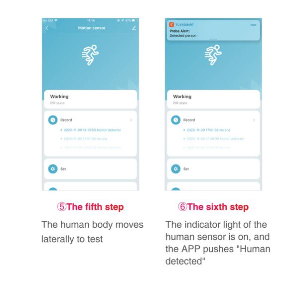 DC3V Tuya Wifi Pir Motion Sensor Human Detector Smart Alarm Sensor