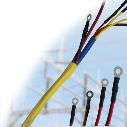 Удлинение 200% Двухстенная клеяная полиолефиновая теплосокращающая трубка