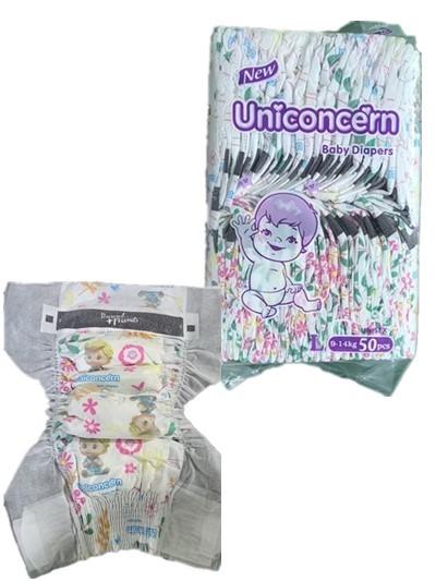 Inventaire de couches pour bébés Uniconcern de niveau A