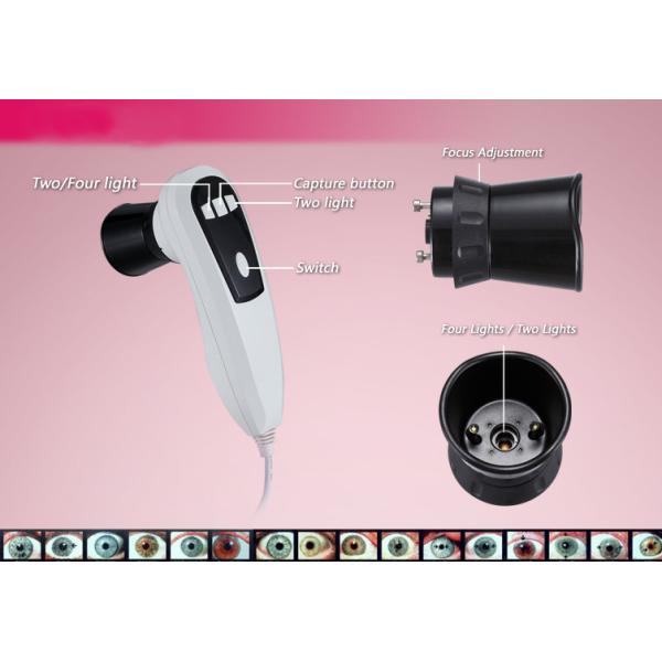 Analizador médico del iris de la cámara de los 5M Iriscope Iridology ajustable