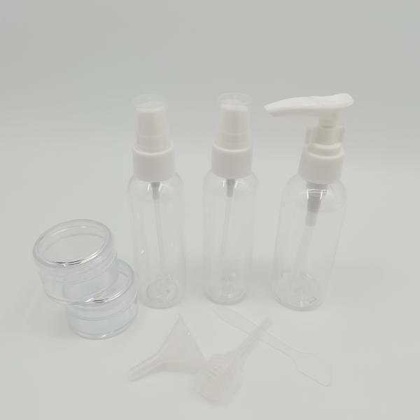 Pump Spoon Dropper Funnel Customized PVC Wash Bag For Cream Jar Travel Spray Bottle