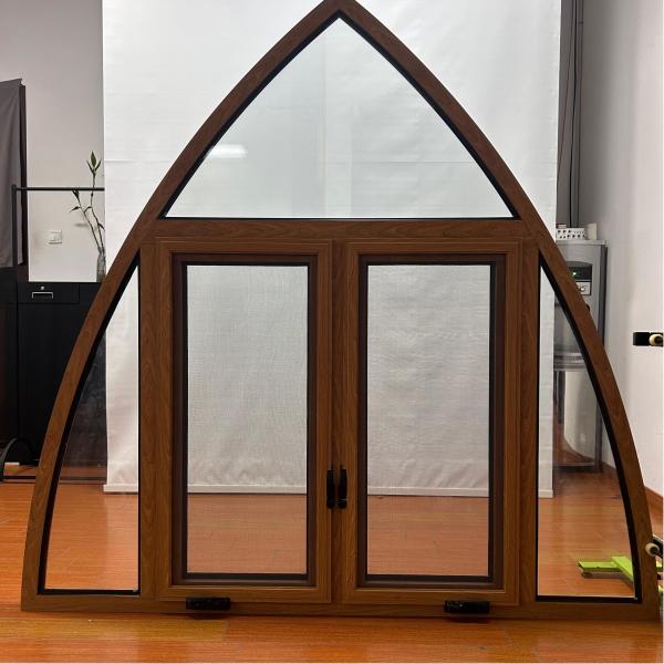 Aluminum Casement Window with Thermal Break Frame and EPDM Sealant