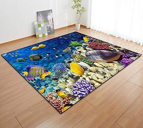 Living room large carpet, bedroom floor mat, scenic, artistic, cute, non slip decorative, and cold insulation mat