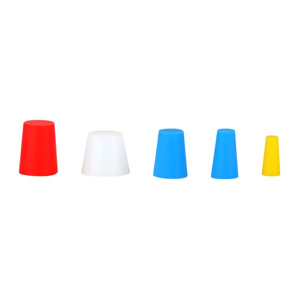 Silicone Rubber Tapered Plug Stoppers 450 PCS for High Temp Powder Coating Masking Perfection