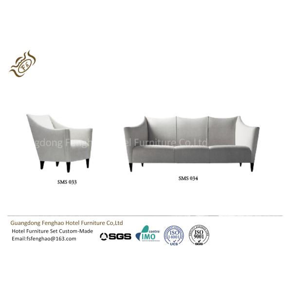 Hotel Living Room Pu Leather Sofa / Professional Modern 2 Seater Sofa