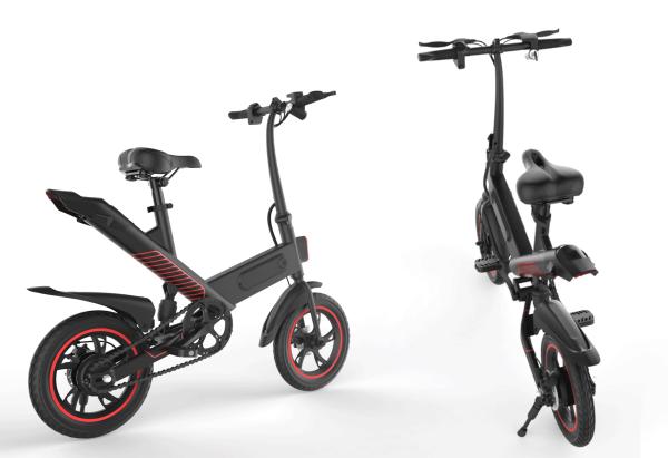 14 Inch Portable Folding Electric Bike Aluminum Alloy Frame For Adults
