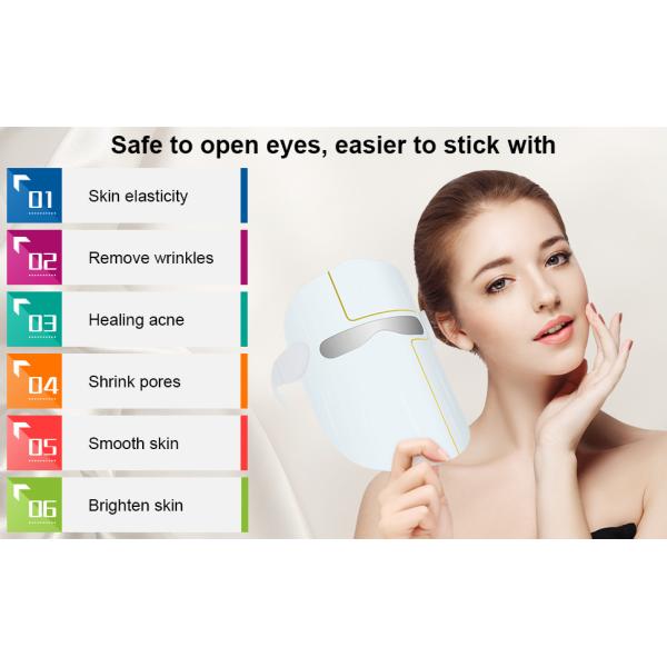 Лицевой щиток гермошлема цветов маски 3 терапией света СИД фотона беспроводной ультракрасный