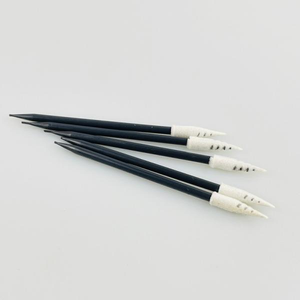 A ponta Pointy espiral da espuma limpa o preto para a impressora Electronic Cleaning