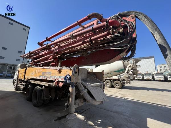 2013 used Sany  Concrete Pump Truck supply near middle east with ISUZU chassis 48M