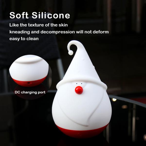 Logotipo personalizado OEM homem de neve de Natal LED lâmpada de luz noturna com 30000 horas de vida útil