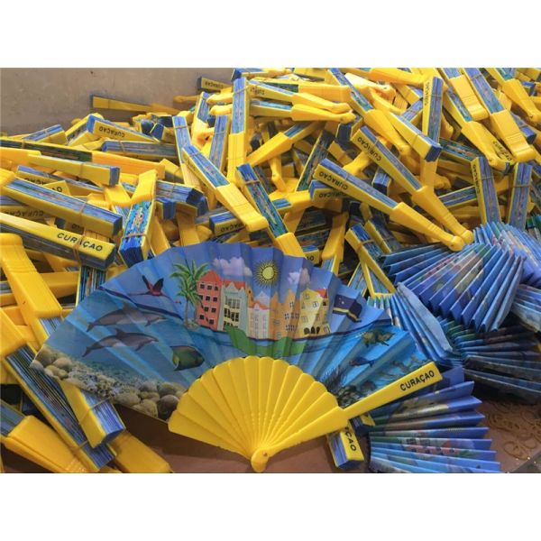 Custom Advertising Promotional Type Plastic Hand Fan Cheap Plastic PP Hand Fan