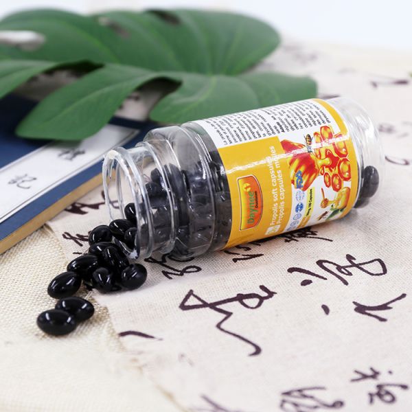Organic Propolis & Soft Bee Pollen Capsules With Royal Jelly For All Ages