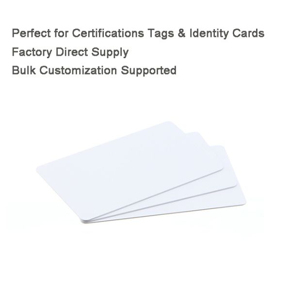 Blank PVC Card - 85.6 x 54.0 mm Size, 30 mil (0.76mm) Thickness with High-Gloss or Matte Finish for Membership and Loyalty Programs