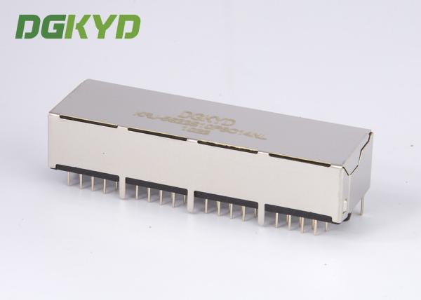 Le quadruple du bâti 1x4 de carte PCB met en communication les crics modulaires de port multiple du connecteur RJ45