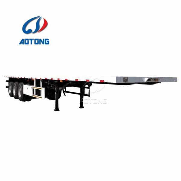 Container Trailer 2 Axle 3 Axle 20FT 40 Ft Trailer Chassis Flat Bed Flatbed Trailer