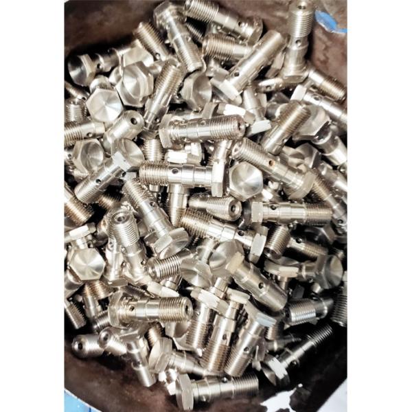 3/8 X 24 Stainless Steel Brake Pipe Fittings With Brass Olive Insert