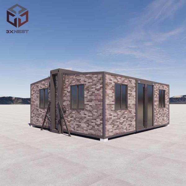 Casa plegable prefabricada moderna de 700 mm con estructura de acero