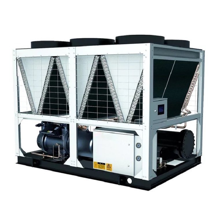 PLC Controlled Air Cooled Variable Speed VFD Screw Chiller Remote BMS Monitoring System