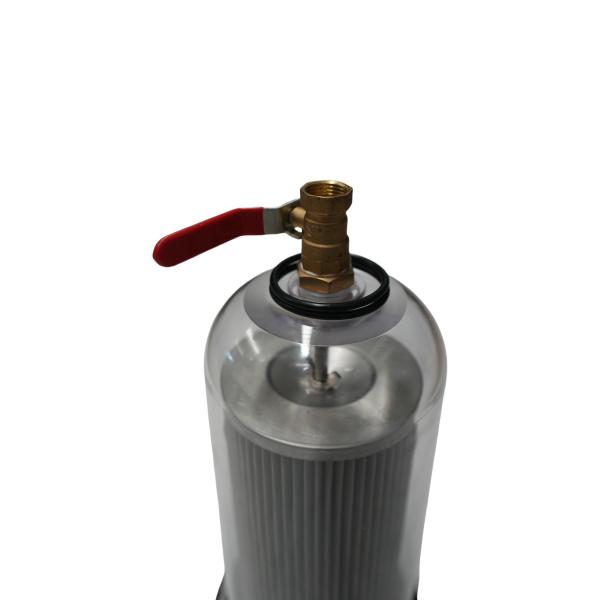 Nut-Type Water Filter Assembly, Sanitation & Sweeper-Scrubber Truck Accessory, High-Precision Filtration, Water Purification, Transparent Housing, Durable, Efficient Impurity Removal