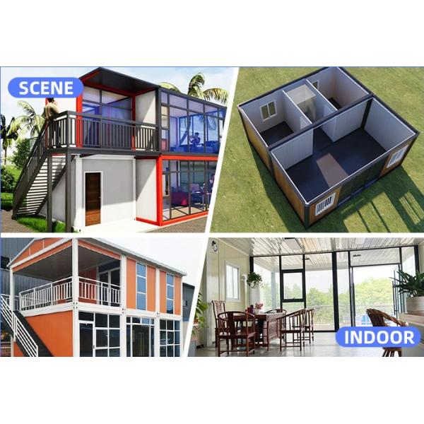 Modern Portable Folding Prefab Container Houses With Bathroom Kitchen Living Room