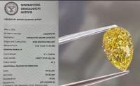 4CT CVD Yellow Lab Grown Diamond Pear Shape Fancy Vivid Yellow Diamond Rings Necklace