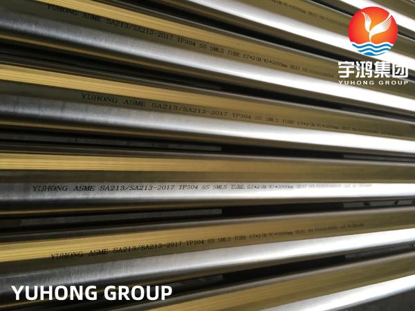 Stainless Steel Seamless Tube ASME SA213 TP304 1.4301 SUS304 For Petrochemical