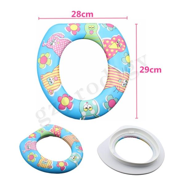 Cute Cartoon Washable Potty Training Seat Platic Baby Potties