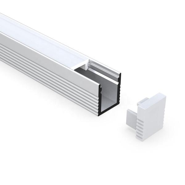 Perfil montado de superfície anodizado do diodo emissor de luz da pintura para lâmpadas do armário do vestuário
