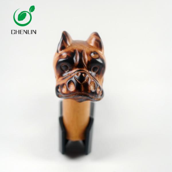 Lightweight Mini Umbrella Wooden Dog Head Handle With Black Walnut Material