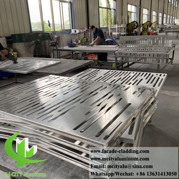 CNC Engraved Powder Coated Perforated Aluminum Facade Panel with Customizable RAL Colors for Building Wall Decoration