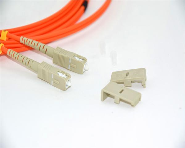 LSZH 2.0mm Fiber Optic Patch Cable 3ft SC To Duplex OM2 Multimode Red Color