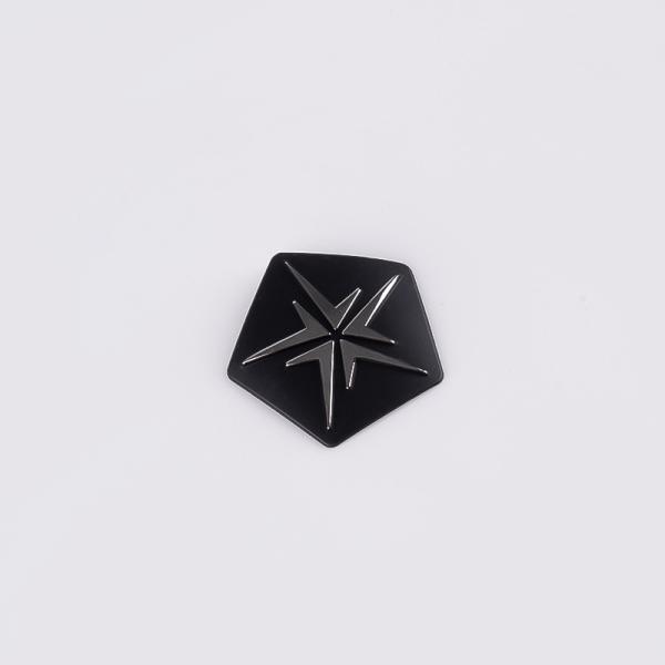 Small Logo Stainless Steel Metal Label with Self-Adhesive Back Glue OEM Installation