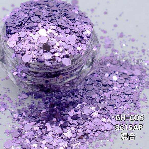 Party Makeup Iridescent Face Glitter Hexagon Titanium Ceramic Loose Cosmetic Glitter