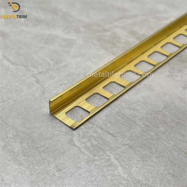 Metal Strip Carpet Metal Tile Trims Polished L Shape Trim 6063