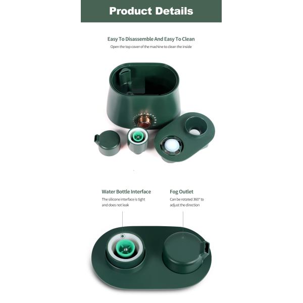 Silent USB Mini Portable H2O Water Bottle Spray Air Humidifier for Home Office Desktop
