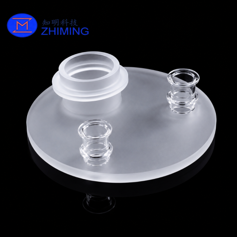 Custom Fused Quartz Vacuum Suction Plate for Semiconductor Wafer Handling
