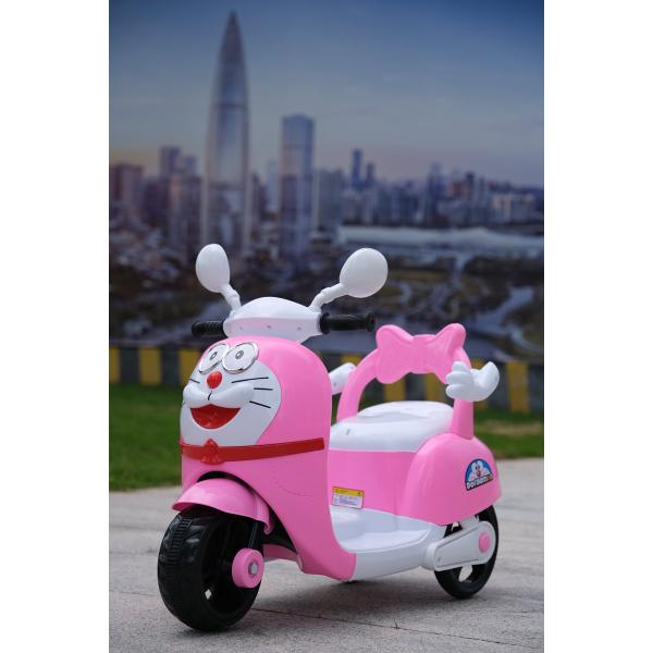 Детский трехколесный мотоцикл с прохладным освещением