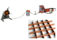 Chaîne de production intégrée de plafond de grille, petit pain formant la machine