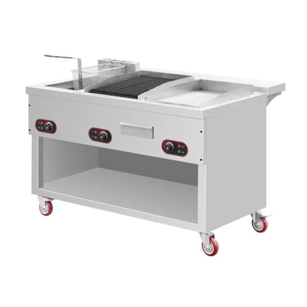 Restaurant Commercial Gas Griller 304 Stainless Steel Material