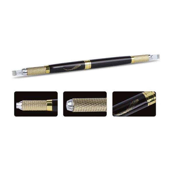 Micro Blade Holder Black Manual Tattoo Pen Double Headed