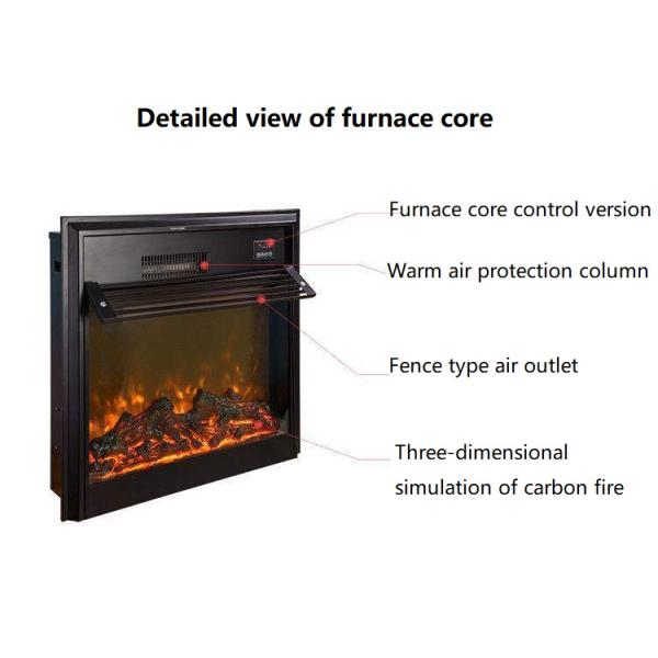 Металлический 3D белый симулятор электронный камин для семьи непосредственно от 110V / 220V
