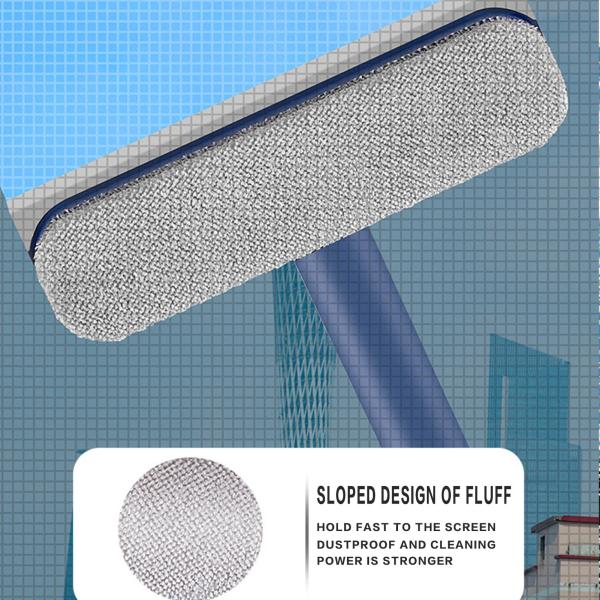 Double-Sided Window Squeegee Cleaning Brush Set Multipurpose Home Cleaning Tools Kit for Glass Screen Windows and Gaps