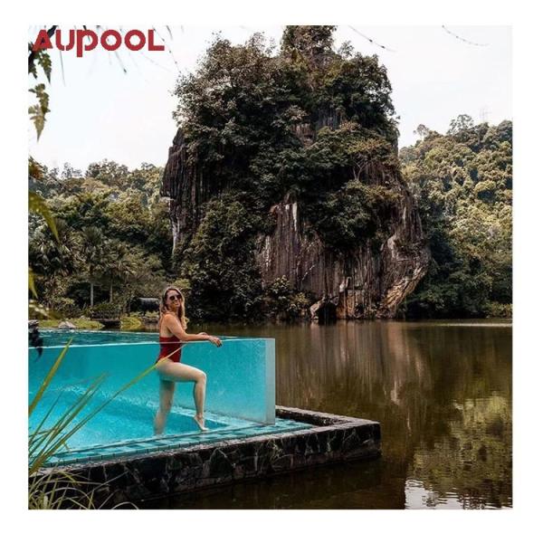 Ground Fiberglass Decoration Endless Swimming Container Piscina Pools for Customized