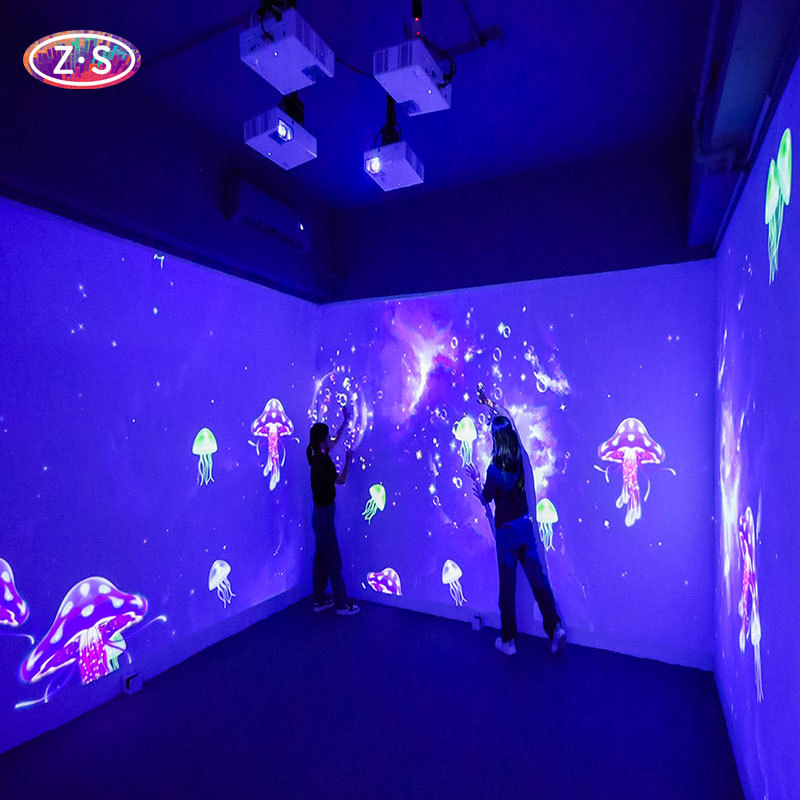 Multi Scene Immersive Projection Room Interactive Projection Solution for Mall Atriums