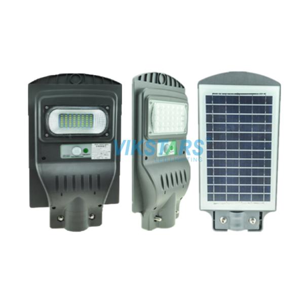 ABS Plastic Housing 60W Solar Street Light No Need Wiring Outdoor Installation