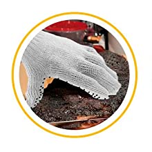 Cotton PVC Dotted Safety Garden Working Gloves Cotton Working Gloves, Safety Work Gloves for Industrial Work